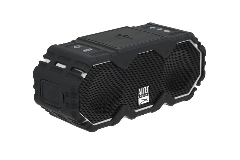 Altec Lansing Mini LifeJacket Jolt Bluetooth Speaker with Qi, Wireless, Waterproof, Portable, Speakers, Loud Volume, Strong Bass, Rich Stereo System, Microphone, 16 Hour Battery, 100 ft Range, Gray - Image 2